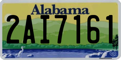 AL license plate 2AI7161