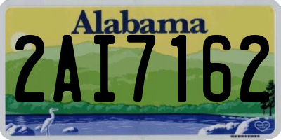 AL license plate 2AI7162