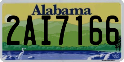 AL license plate 2AI7166