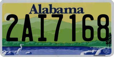 AL license plate 2AI7168
