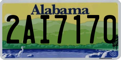 AL license plate 2AI7170