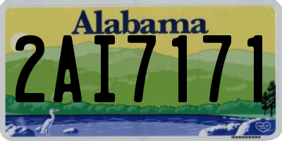 AL license plate 2AI7171