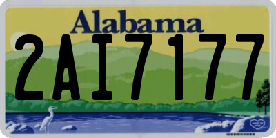 AL license plate 2AI7177