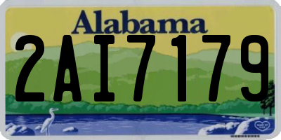 AL license plate 2AI7179