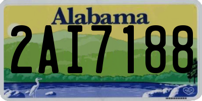 AL license plate 2AI7188