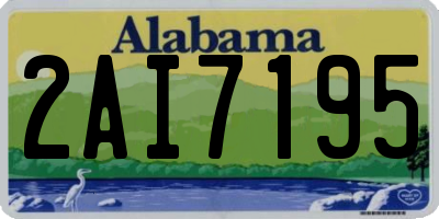AL license plate 2AI7195