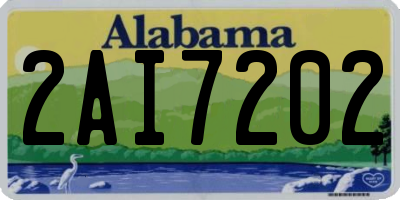 AL license plate 2AI7202