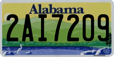 AL license plate 2AI7209