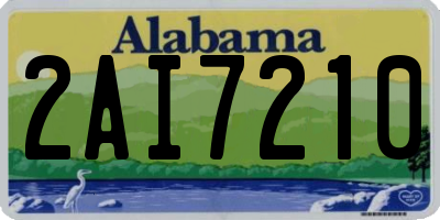 AL license plate 2AI7210