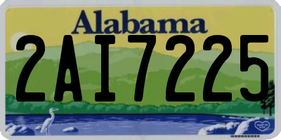 AL license plate 2AI7225