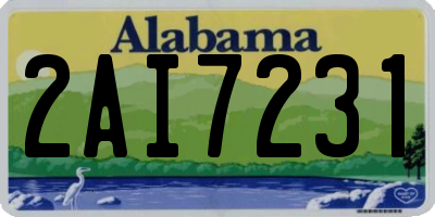 AL license plate 2AI7231