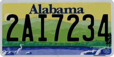 AL license plate 2AI7234