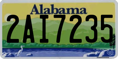 AL license plate 2AI7235