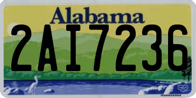 AL license plate 2AI7236