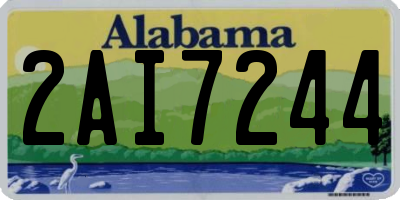 AL license plate 2AI7244