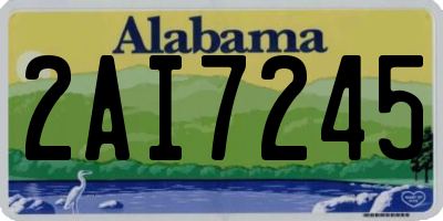 AL license plate 2AI7245