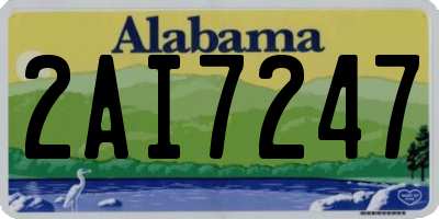 AL license plate 2AI7247