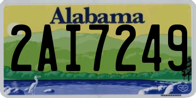 AL license plate 2AI7249
