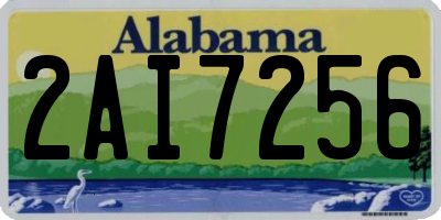 AL license plate 2AI7256