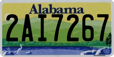 AL license plate 2AI7267