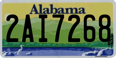 AL license plate 2AI7268