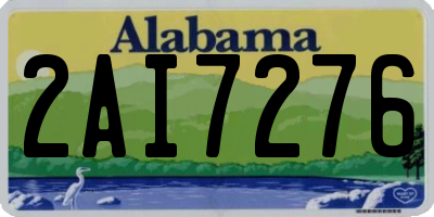 AL license plate 2AI7276