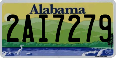 AL license plate 2AI7279