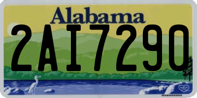AL license plate 2AI7290