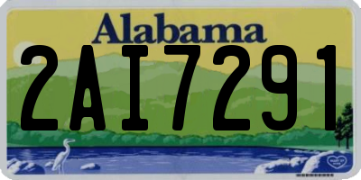 AL license plate 2AI7291