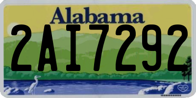 AL license plate 2AI7292