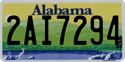 AL license plate 2AI7294
