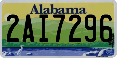 AL license plate 2AI7296