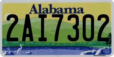 AL license plate 2AI7302