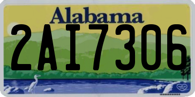 AL license plate 2AI7306