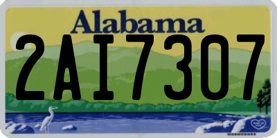 AL license plate 2AI7307