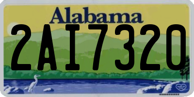 AL license plate 2AI7320