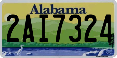 AL license plate 2AI7324