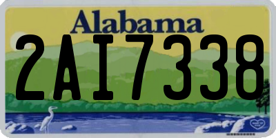 AL license plate 2AI7338