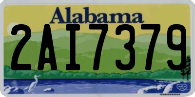 AL license plate 2AI7379