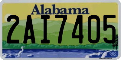 AL license plate 2AI7405