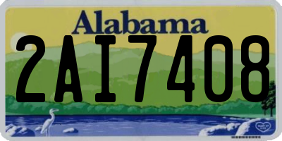 AL license plate 2AI7408