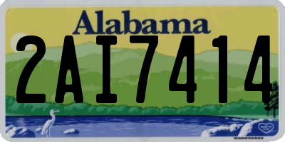 AL license plate 2AI7414