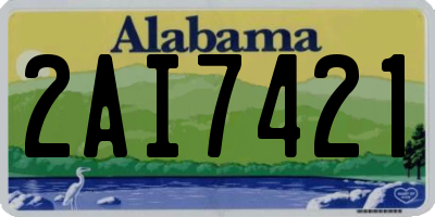 AL license plate 2AI7421