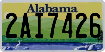 AL license plate 2AI7426