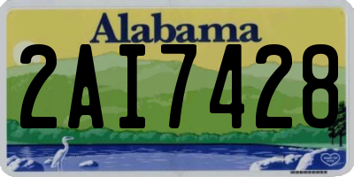 AL license plate 2AI7428