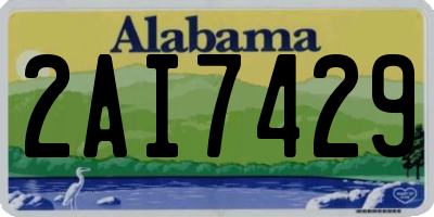 AL license plate 2AI7429