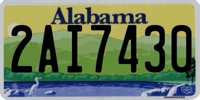 AL license plate 2AI7430