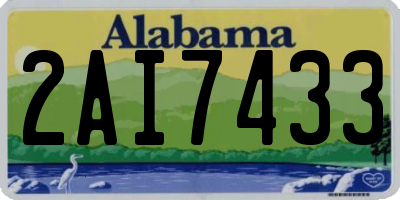 AL license plate 2AI7433