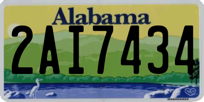 AL license plate 2AI7434