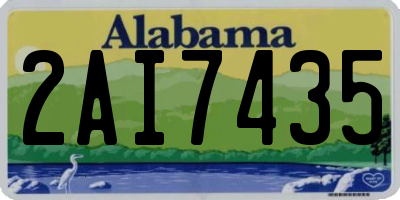 AL license plate 2AI7435